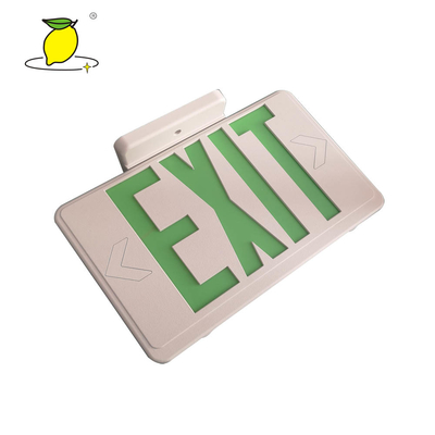 exit sign with emergency lighting rechargeable led light